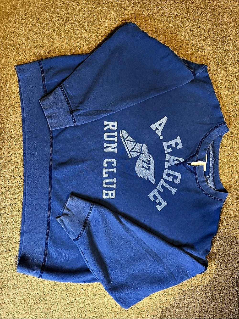American Eagle Graphic Tee in Blue Size Medium